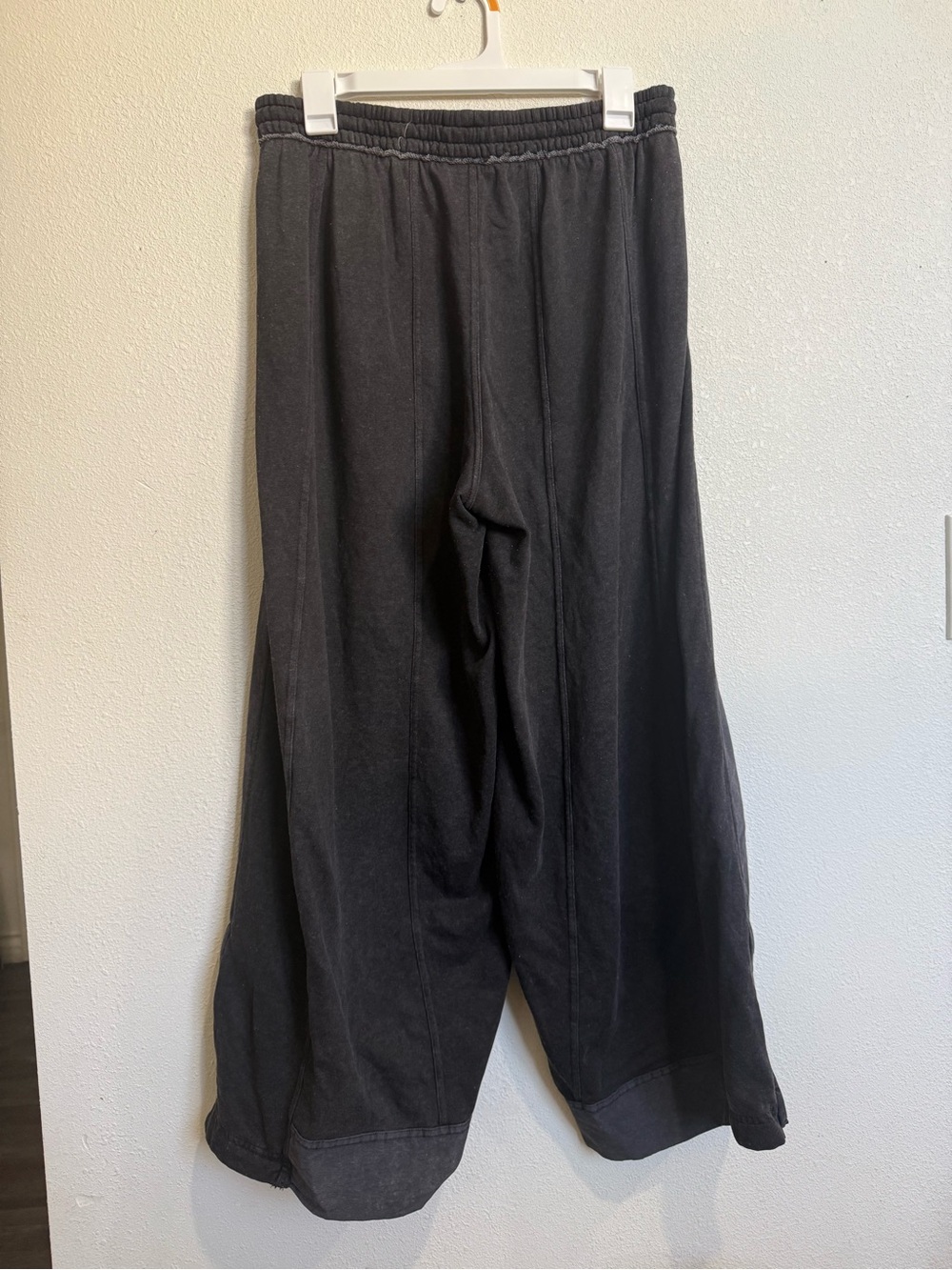 Daily Practice Anthropologie Charcoal Wide Leg Zip Hem Pants Utility Y2K - Picture 7 of 11